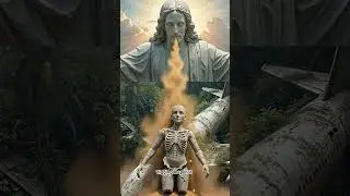 Skeleton from Plane Crash to LIFE in 10 Seconds ✈️💀➡️🙏 (Satisfying Jesus Clay Loop) #shorts