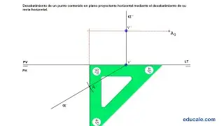 3.2 - Desabatimiento de puntos contenidos en planos proyectantes.