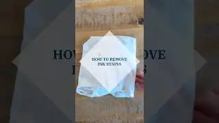 How to remove ink stains from your clothes