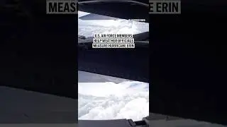 U.S. Air Force members help weather officials measure Hurricane Erin