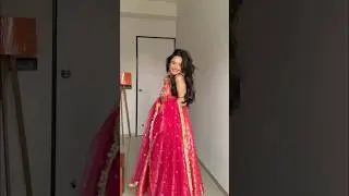GRWM in this pink Anarkali 💖 #youtubeshorts #grwm #ethnic #makeup #ethnicstyle