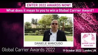 Global Carrier Awards 2022: Daniele Mancuso, Chief Product Management, Sparkle | Capacity Media