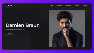 Responsive Personal Portfolio Website || Part-1 || Navbar And Main Section