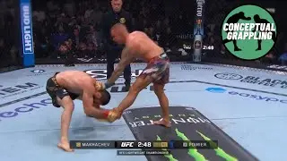 Islam Makhachev's swing single leg