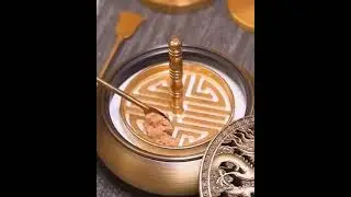 Pressing and burning incense powder
