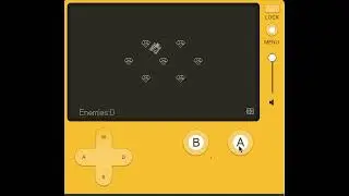 Playdate - Progress video 1 testing spawing 100 enemies on the simulator