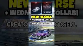 New Hearse in Rocket League! (Wednesday + Poppy Playtime collab)