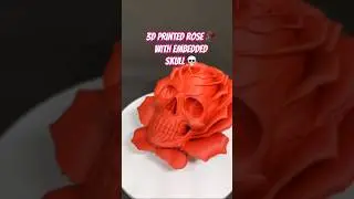 3D Printing a Rose with an Embedded Skull 🌹💀 | Craft3D Thailand