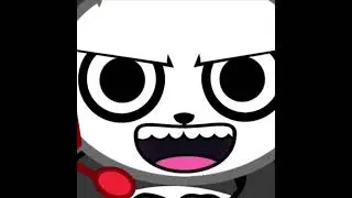 Combo panda got jumpscare by Mangey tails #mangeytails 