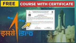 ISRO free Courses 2024 | Free Online courses With Certificate | Government Free Certification Course
