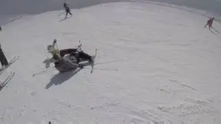 Les Deux Alpes falls and crash 2017