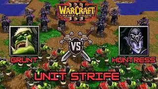 Grunts Vs. Huntresses (No Upgrades & Max Upgrades) - Warcraft 3 Unit Battles