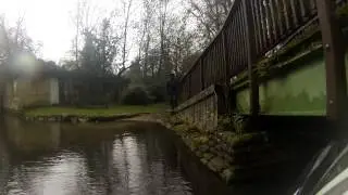 Fording the River Anton at Goodworth Clatford in Hampshire