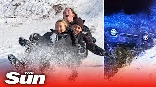 Snow chaos as Britain freezes in -23C chiller on coldest night in 26 YEARS - UK weather