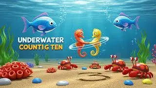 Ocean Underwater Animals Counting Ten | Learn Numbers 1 to 10 | Nursery Rhymes & Kids Songs