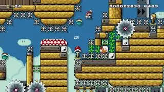 You Are A Kaizo God [&rarr;+B] by WutFace - Super Mario Maker - No Commentary 1bl