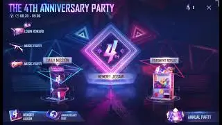 Free Fire 4th Anniversary event mission completed Reward Review