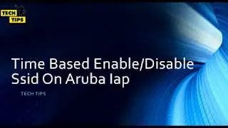 Enable/ Disable Ssid On IAp at particular time