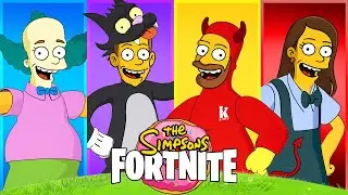 We Became The Simpsons AGAIN in FORTNITE (Boss Battle!)