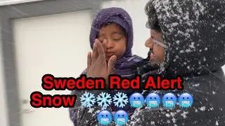 Heavy SnowFall || HALMSTAD, SWEDEN || TAMIL
