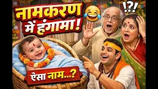 बच्चे का नामकरण की अनोखी कहानी | Funny Hindi Kahaniya | Bedtime Storie #hindistories #bedtimestories
