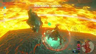 Magmarok colosal pruebas de dominio Zelda Botw