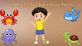 🌊🐠 Under the Sea Adventure Poem for Kids | Fun Ocean Animals Song 🐢🐙🐬