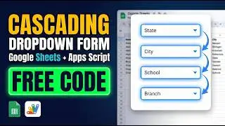 How to Make Multilevel Dependent Dropdown Form Using Google Sheet & Apps Script | B22