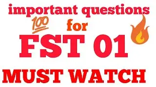 ignou fst 01 important questions for exam new || ignou books || chauhan videos ignou
