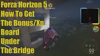 Forza Horizon 5 How To Get The Bonus/Xp Board Under The Bridge