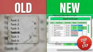 Create To-Do List with Progress Bar in Excel | Step-by-Step Tutorial | To-Do List with Progress Bar