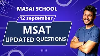 masai school  29 august admission test  updated questions