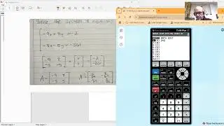 Using A TI-84 calculator to solve linear systems using inverse matrices