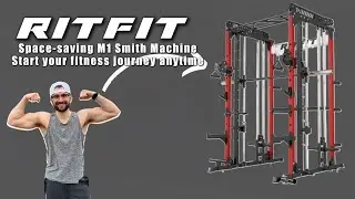🔥Space-saving RITFIT Smith Machine, start your fitness journey anytime.