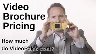 VideoPak pricing. How much do Video Brochures cost? Video in Print pricing explanation.