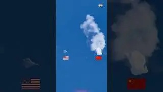 US F22 Shoots Down China's Spy Balloon #shorts #viral