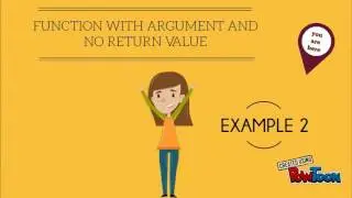 Function with argument but no retur value
