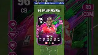 96 David Review in EA FC 25, he's short to be a CB but plays well as RB/CDM 😎 #shorts #short #fc25