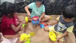 Sand play activity by Nursery - B#activity #firstcryintellitots #learning #preschool #bhimavaram 