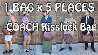 The Most Versatile Bag, 1 Bag x 5 Places - Coach Kisslock Frame Bag