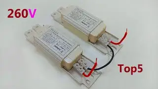 Top5 Amazing electric free energy generator 260V energy Light Bulb Transformer 50KV electricity