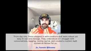 Custom Notion Workspace | Success Story - Bo, Founder @Kommu