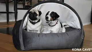 KONA CAVE&reg; The Best Quality Luxury Snuggle Cave Bed for Cats and Dogs - Patented Design - Assembly