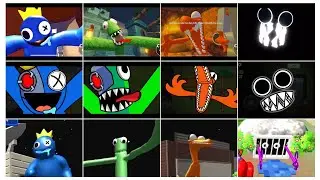 Rainbow friends all jumpscare vs Survivor in rainbow monster vs rainbow imposter Survivor
