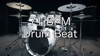 71 BPM Rock Drum Beat for Musical Practise