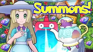 Lillie (Special Costume) & Polteageist Summons | Pokemon Masters EX