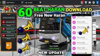 How To Download Bussid Top 60 Haran For Bus Simulator Indonesia | Horn 🥳