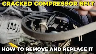 How to Replace a Cracked Compressor Belt | Fix Slapping/Flapping Noise