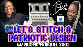 EMBROIDERY STITCH OUT | IS EMBROIDERY RIGHT FOR YOU? | RICOMA MARQUEE 2001  MACHINE