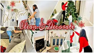 CHRISTMAS CLEAN & DECORATE WITH ME | CHRISTMAS HOUSE TOUR 2020 | CLEAN WITH ME